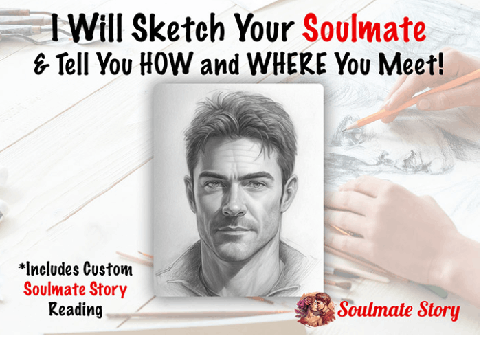 illustration of soulmate story drawing 